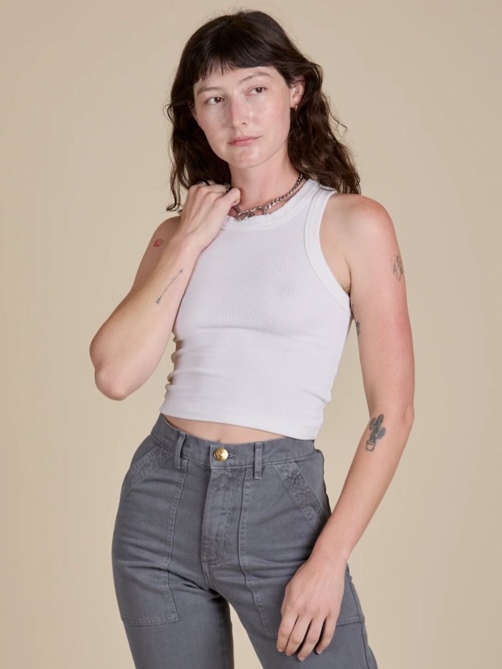 Big Bud Press Racerback Tank - Vintage Tee Off-White - XP